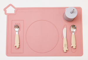 Montessori Mates Silicone Placemat | Rose Dust