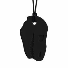 Load image into Gallery viewer, ARK Therapeutic Dino-Bite Chew Necklace: Black XT: PRE-ORDER