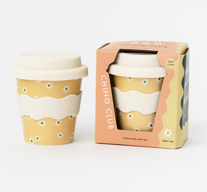 Chino Club Babychino Cup: Yellow Daisy 4oz