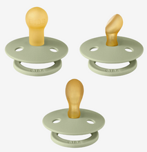 Load image into Gallery viewer, BIBS Pacifier Dummy: Size 1: Try-it 3 Pack - Sage Green