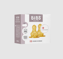 Load image into Gallery viewer, BIBS Bottle Replacement Nipple 2 Pack: Latex, Medium