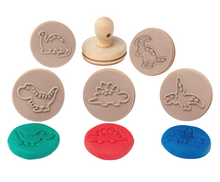 Load image into Gallery viewer, EC Wooden Dough Stamps: Dinosaur