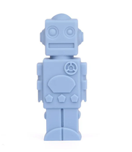 Load image into Gallery viewer, TPG Chewable Pencil Topper Robot: Light Blue