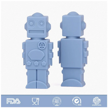 Load image into Gallery viewer, TPG Chewable Pencil Topper Robot: Light Blue