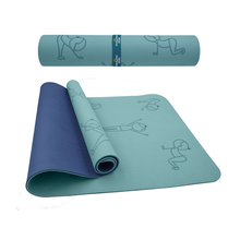 Load image into Gallery viewer, Imagine That: Sun Salutation Eco Yoga Mat - Teal