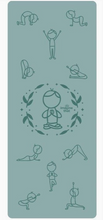 Load image into Gallery viewer, Imagine That: Sun Salutation Eco Yoga Mat - Teal