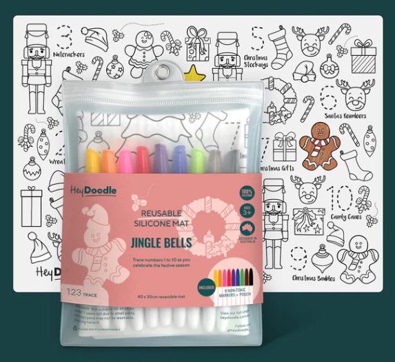 Hey Doodle 123 Silicone A3 Activity Mat: Jingle Bells