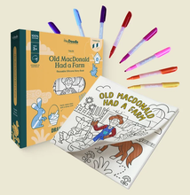 Load image into Gallery viewer, Hey Doodle: Reusable Silicone Story Book: Old MacDonald had a Farm