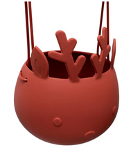 Load image into Gallery viewer, We Might Be Tiny Christmas Reindeer Basket: Rust