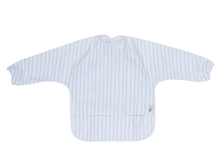 Load image into Gallery viewer, We Might be Tiny Messie Smock Bib – Lilac Stripe (Toddler)