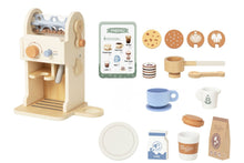 Load image into Gallery viewer, Wooden Coffee Machine Playset