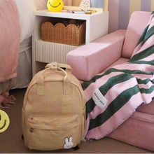 Load image into Gallery viewer, Miffy Canvas Back Pack - Small: Cream
