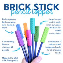 Load image into Gallery viewer, Ark Therapeutic Brick Chewable Pencil Topper: Hot Pink XT