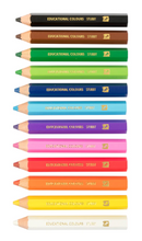 Load image into Gallery viewer, Jumbo Stubby Washable Colouring Pencils Pack 12 &amp; Sharpener