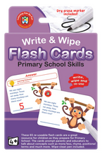 Load image into Gallery viewer, Write &amp; Wipe Flash Cards: Primary School Skills