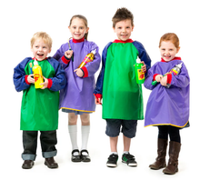Load image into Gallery viewer, Educational Colours: Junior Artist Smock - Purple (5-8 years)
