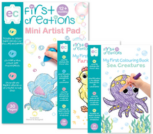 Load image into Gallery viewer, First Creations: First Drawing &amp; Colouring Kit