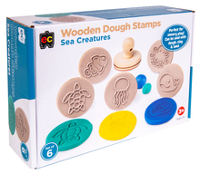 Load image into Gallery viewer, EC Wooden Dough Stamps: Sea Creatures