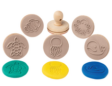 Load image into Gallery viewer, EC Wooden Dough Stamps: Sea Creatures