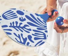 Load image into Gallery viewer, Annabel Trends Beach Bat and Ball Set: Blue Stripe