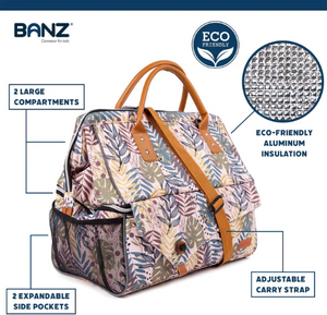 BANZ Picnic Cooler Bag: Waratah Print: On Sale was $79.95