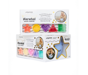 Jellystone Designs Narwhal Shape Sorter: Pastel
