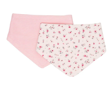 Load image into Gallery viewer, All 4 Ella Bandana Bibs 2pk - Pink Floral