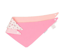 Load image into Gallery viewer, All 4 Ella Bandana Bibs 2pk - Pink Floral