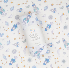 Load image into Gallery viewer, All 4 Ella Baby Muslin Swaddle Wrap: Blast Off