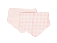 Load image into Gallery viewer, All 4 Ella Bandana Bibs 2pk - Pink Gingham