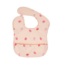 Load image into Gallery viewer, All 4 Ella Recycled Pouch Bib: Strawberry