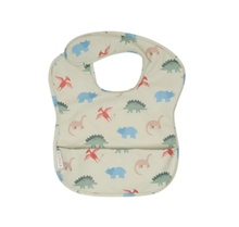 Load image into Gallery viewer, All 4 Ella Recycled Pouch Bib: Dinosaurs