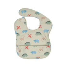 Load image into Gallery viewer, All 4 Ella Recycled Pouch Bib: Dinosaurs