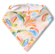Load image into Gallery viewer, Snuggle Hunny Organic Dribble Bib: Summer Palm