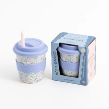 Load image into Gallery viewer, Chino Club Kids Keep Cup: Blue Floral 8oz