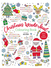Load image into Gallery viewer, Gem Sticker Colouring Book - Christmas Wonderland