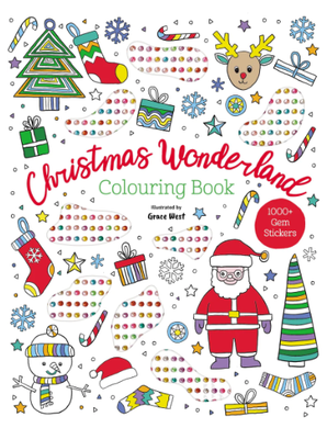Gem Sticker Colouring Book - Christmas Wonderland