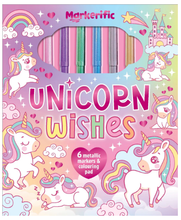 Load image into Gallery viewer, Markerific Colouring In Book &amp; Folder: Unicorn Wishes