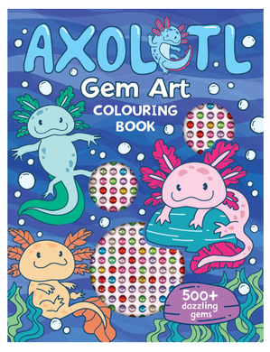 Gem Art Colouring Book - Axolotl