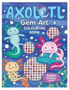 Gem Art Colouring Book - Axolotl