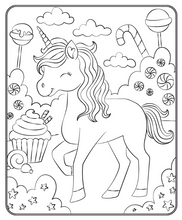 Load image into Gallery viewer, Markerific Colouring In Book &amp; Folder: Unicorn Wishes
