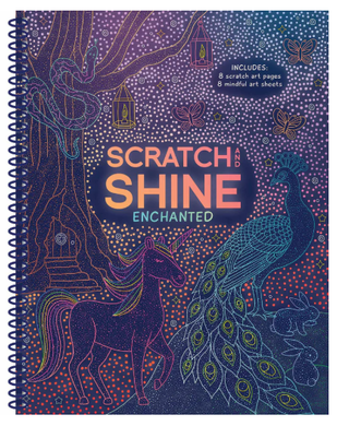 Scratch & Shine Art Book: Enchanted