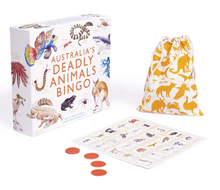 Load image into Gallery viewer, Australia&#39;s Deadly Animals Bingo Board Game