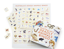 Load image into Gallery viewer, Australia&#39;s Deadly Animals Bingo Board Game