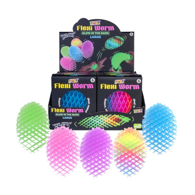 Fidget Fingers Flexi Worm Glow in the Dark: Large