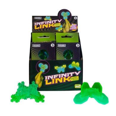Fidget Fingers Infinity Link: Glow in the Dark