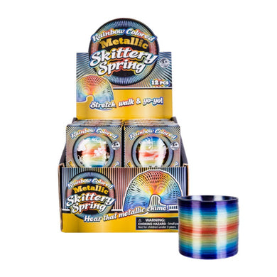 Rainbow Metal Slinky: Small