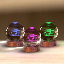 Load image into Gallery viewer, 3D Crystal Ball Lamp: Turtle