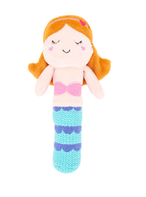 Load image into Gallery viewer, Annabel Trends Baby Knitted Hand Rattle: Mermaid