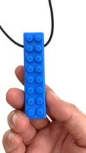 Load image into Gallery viewer, Ark Therapeutic Brick Chew Necklace (Textured) Royal Blue XXT